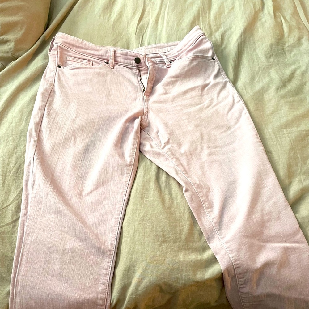 Womens Jean pants, soft pink size 12/31R